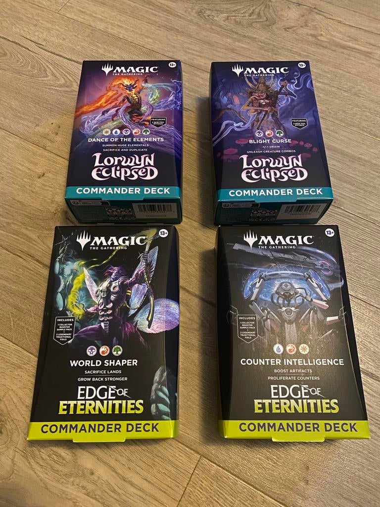 Magic the Gathering commander sealed precon decks, Ophalen of Verzenden, Nieuw, Speeldeck