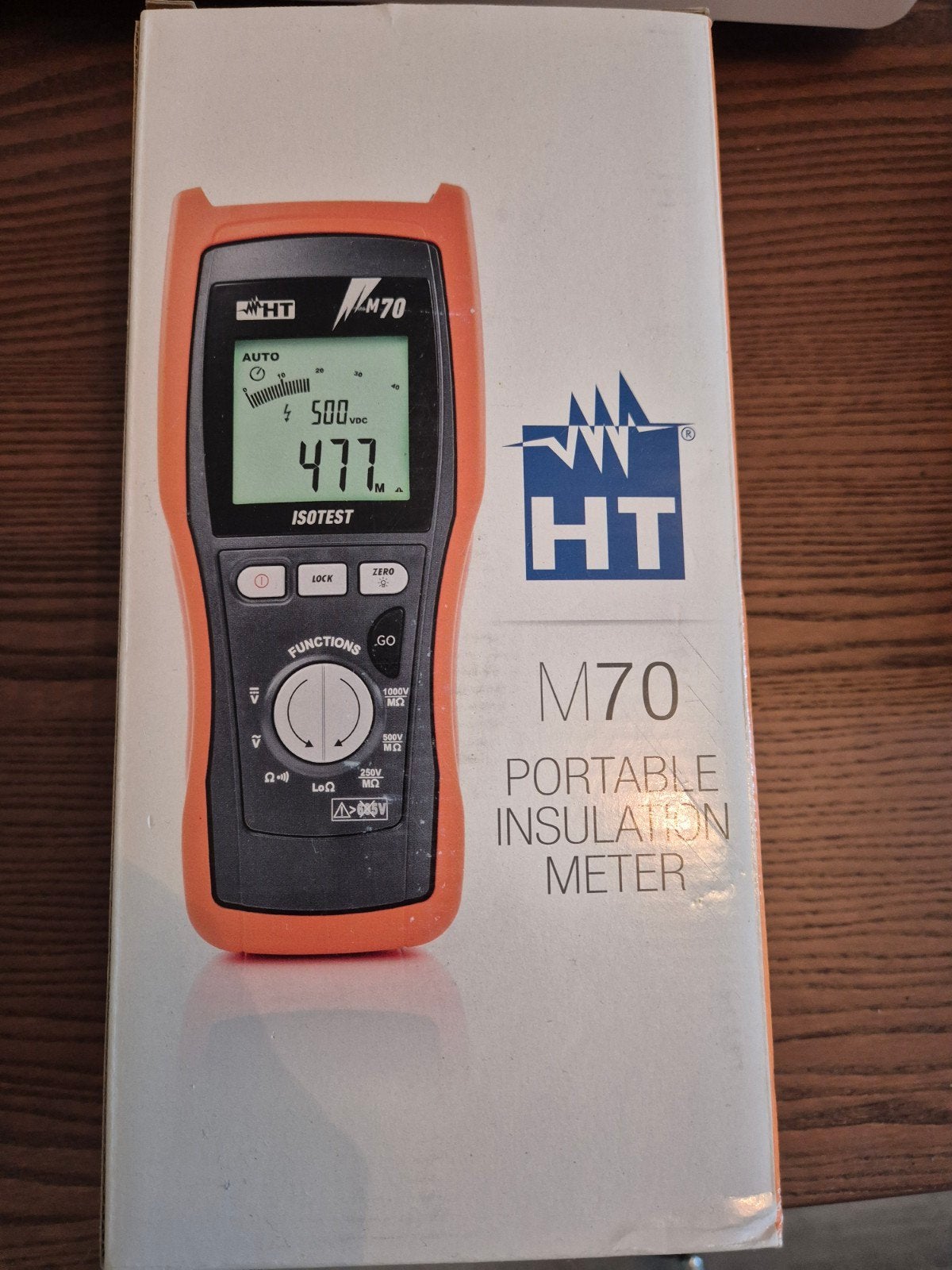 HT M70 Draagbare Isolatiemeter - Nieuw in doos, Doe-het-zelf en Verbouw, Meetapparatuur, Ophalen of Verzenden, Nieuw, Multimeter