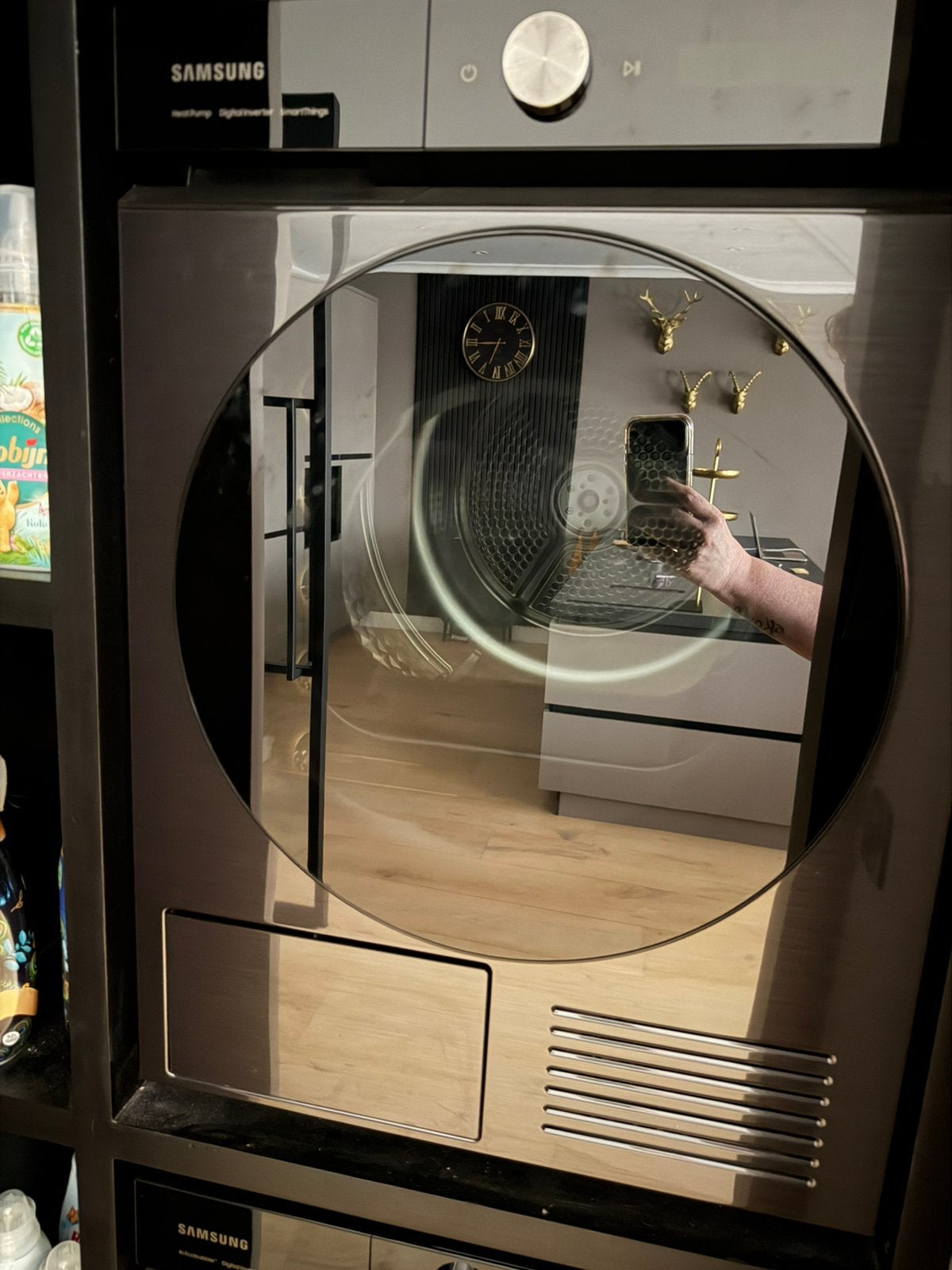 Samsung wasdroger, Witgoed en Apparatuur, Wasdrogers, Ophalen, Zo goed als nieuw, Energieklasse A of zuiniger, 85 tot 90 cm