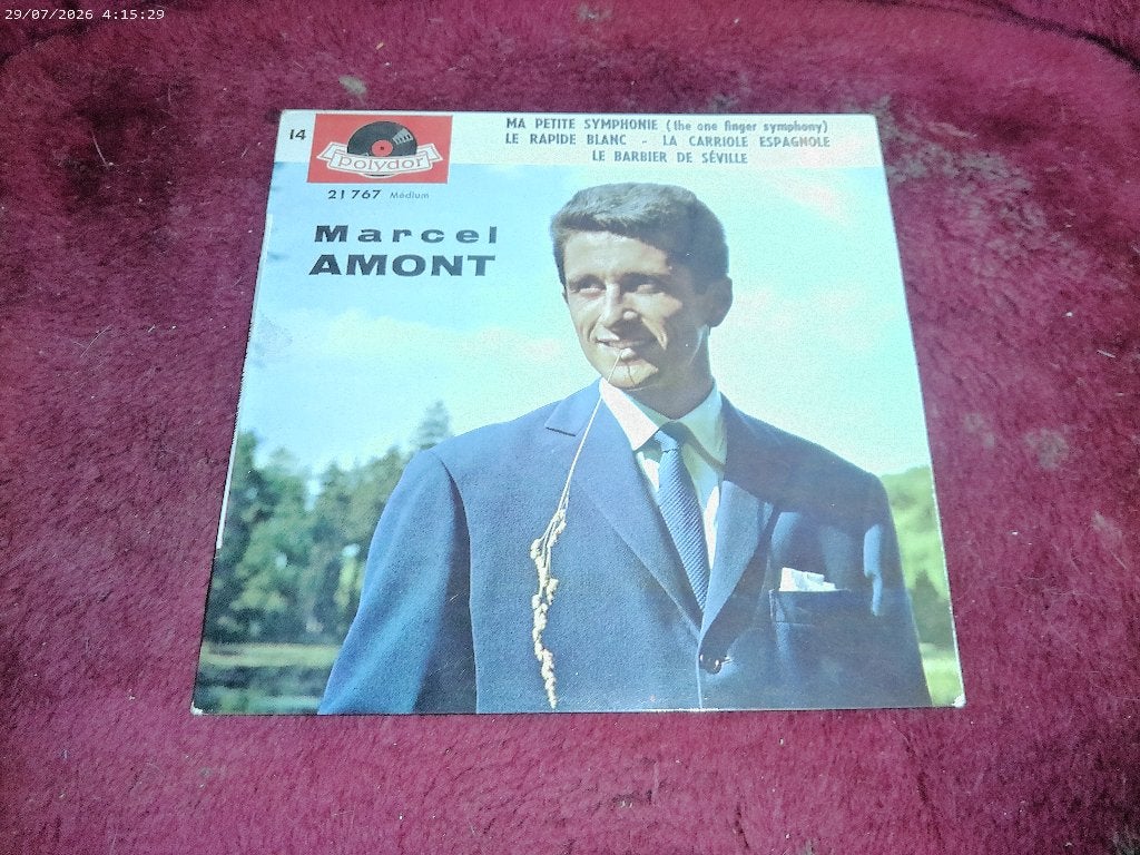 EP Marcel Amont - Ma petite symphonie, Cd's en Dvd's, Vinyl Singles, Gebruikt, 7 inch, Pop, EP