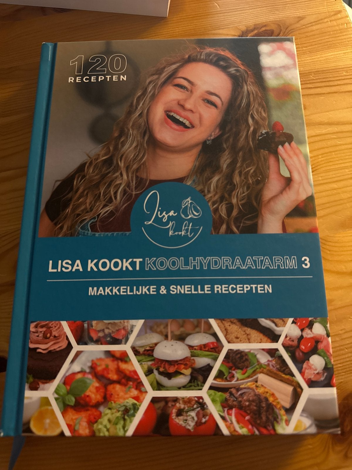 Lisa Kookt Koolhydraatarm 3: Makkelijke & Snelle Recepten, Voorgerechten en Soepen, Ophalen of Verzenden, Zo goed als nieuw, Gezond koken