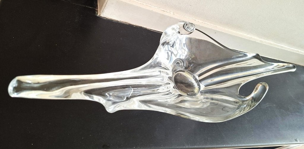 Grote organische glazen schaal Murano stijl Italiaans design, Ophalen