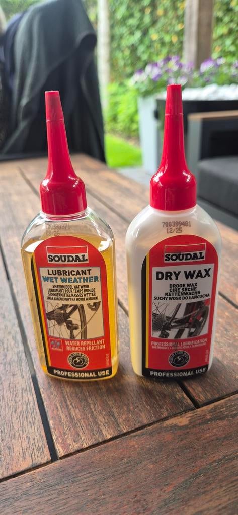 Soudal Fiets Smeermiddel Set: Wet Weather & Dry Wax, Ophalen of Verzenden, Nieuw, Soudal