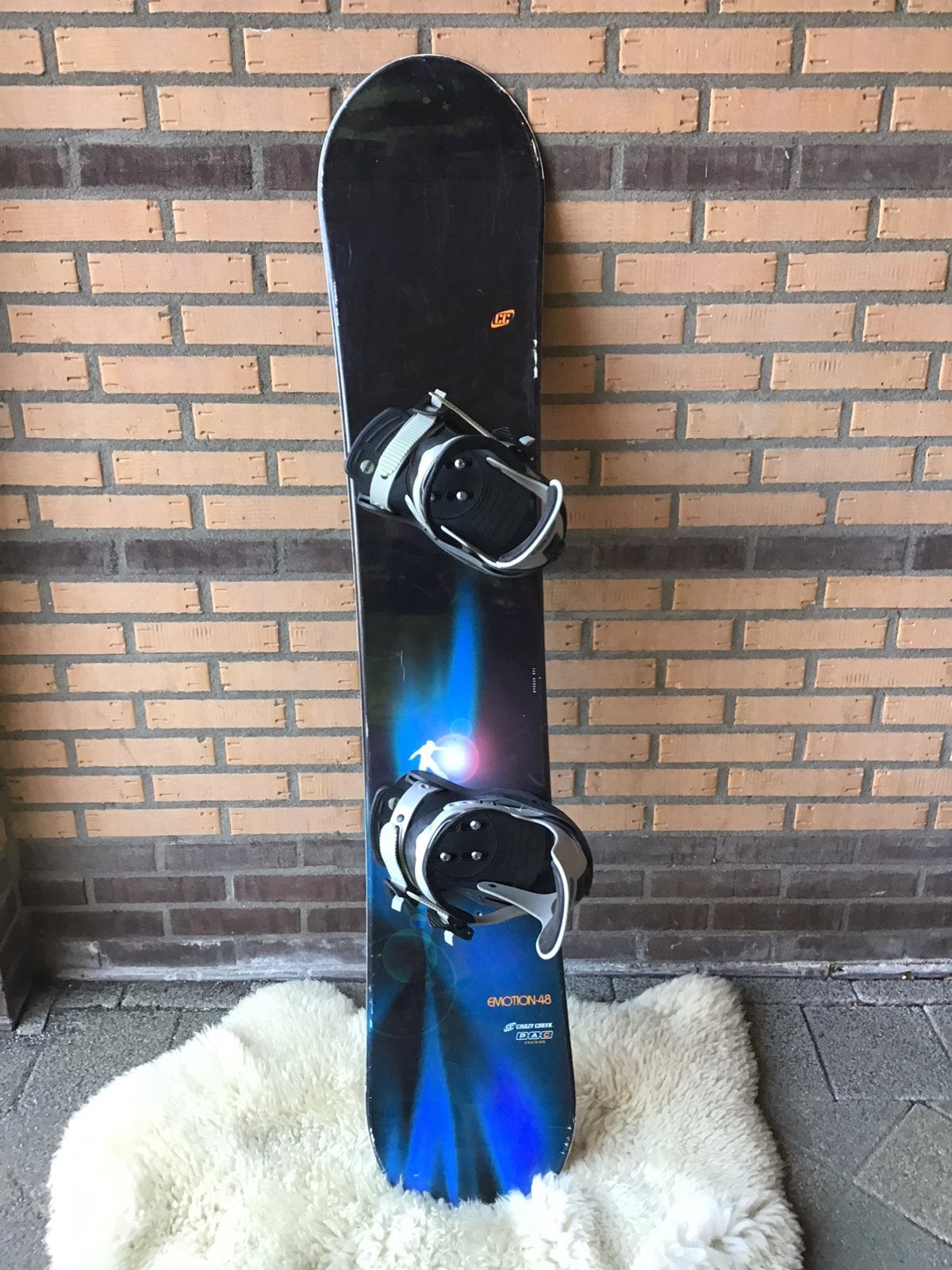 Crazy Creek Emotion snowboard 148 cm met Rossignol bindingen, Ophalen, Gebruikt, Crazy Creek Emotion snowboard 148 cm met Rossignol bindingen