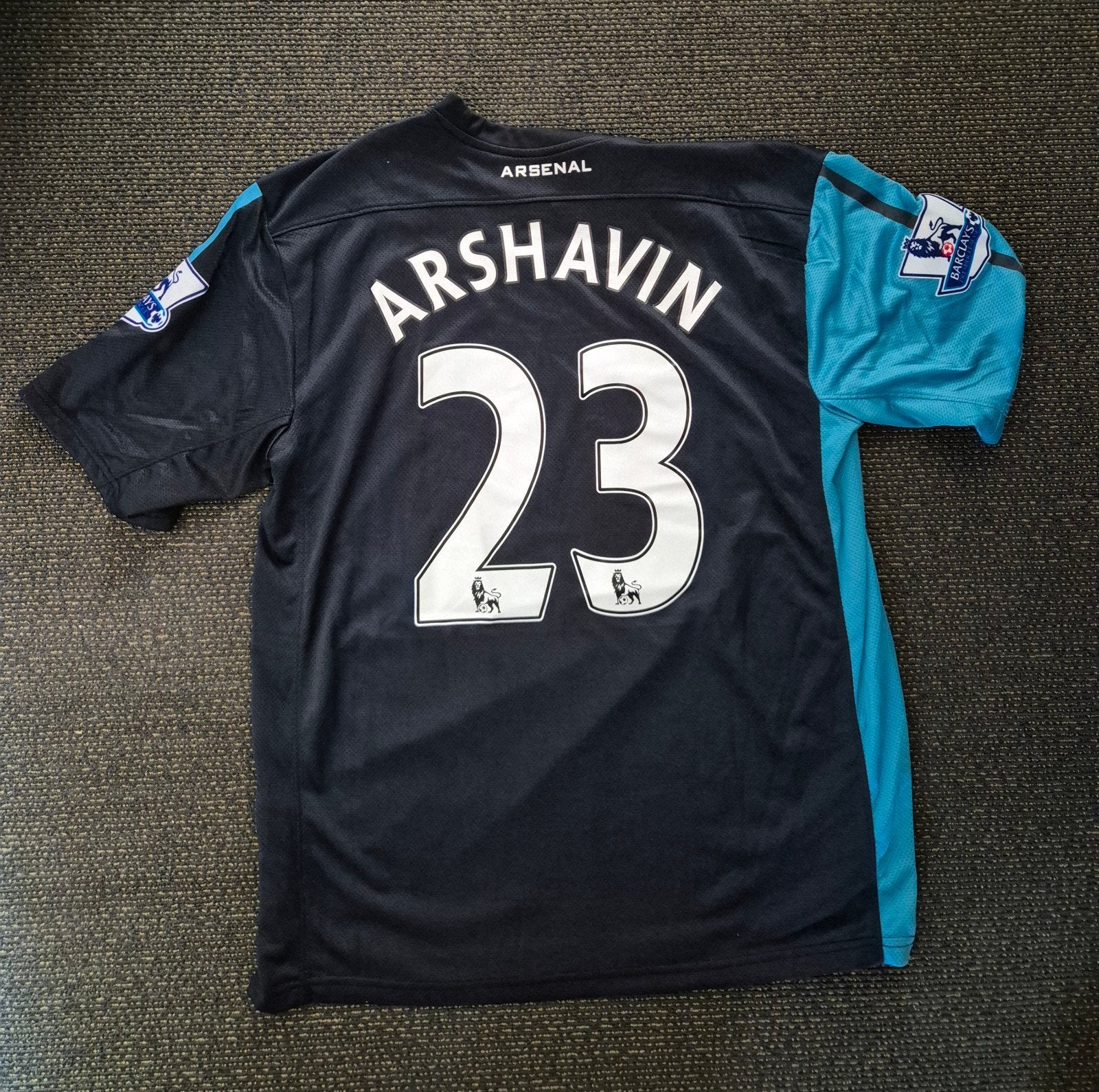 Arsenal uitshirt 2011/2012 Arshavin #23 Maat XXL, Kleding | Heren, T-shirts, Zwart, Nike, Overige maten, Ophalen of Verzenden