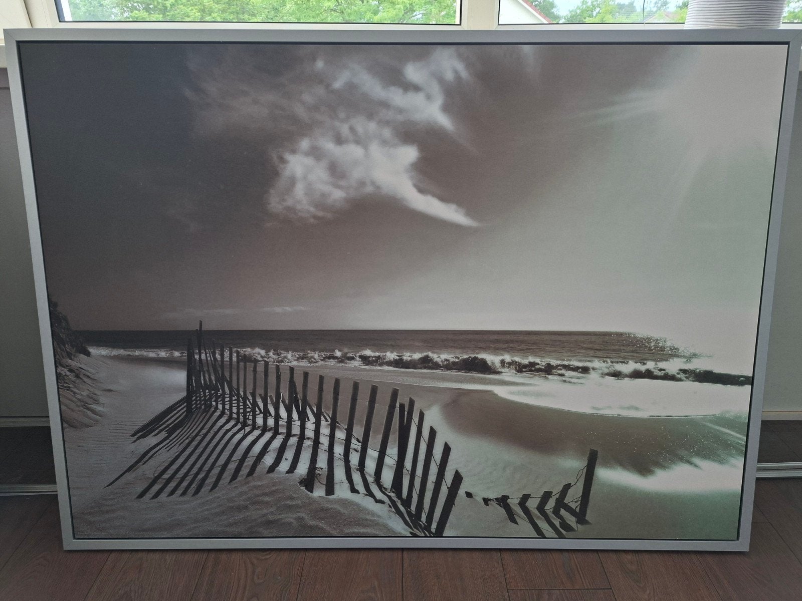 Lijst met strandafbeelding 140 x 100, Ophalen, 125 cm of meer, Zo goed als nieuw, Foto of Poster