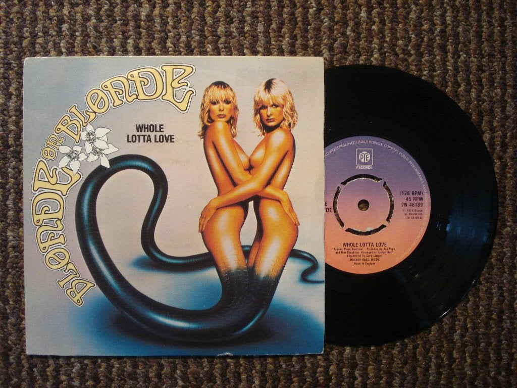 Blonde on Blonde 7" Vinyl Single: ‘Whole lotta love’ (UK), Ophalen of Verzenden, Zo goed als nieuw, 7 inch, Rock en Metal