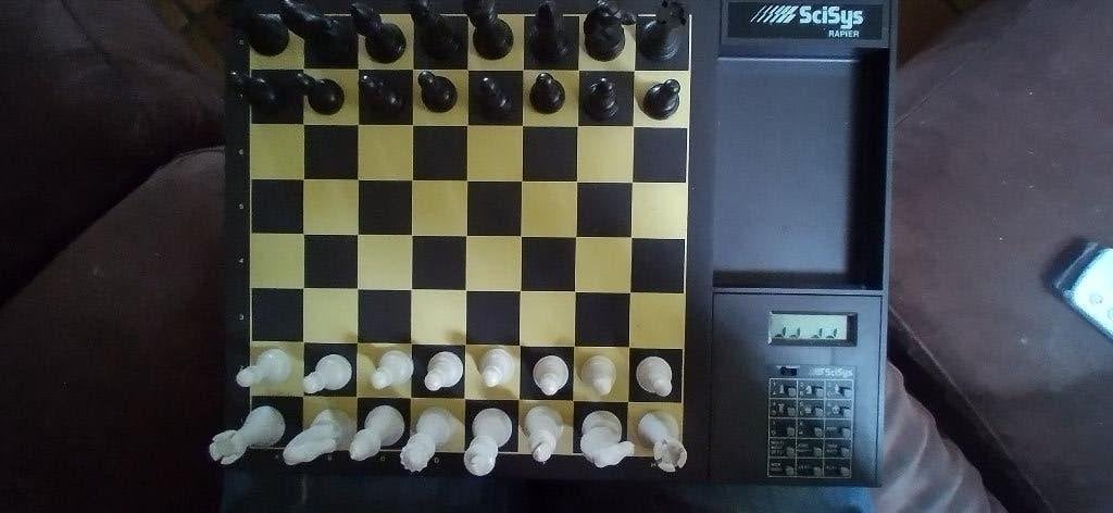 schaakcomputer scisys rapier chess computer, Hobby en Vrije tijd, Denksport en Puzzels, Zo goed als nieuw, Schaken, Minder dan 500 stukjes