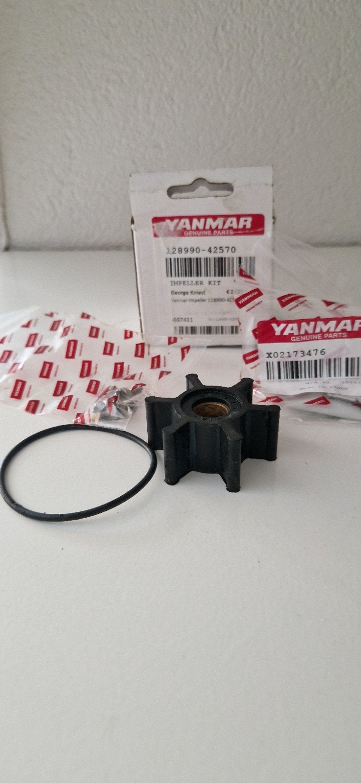 Yanmar Impeller Kit 128990-42570 - Origineel Onderdeel, Ophalen of Verzenden, Nieuw, Motor en Techniek