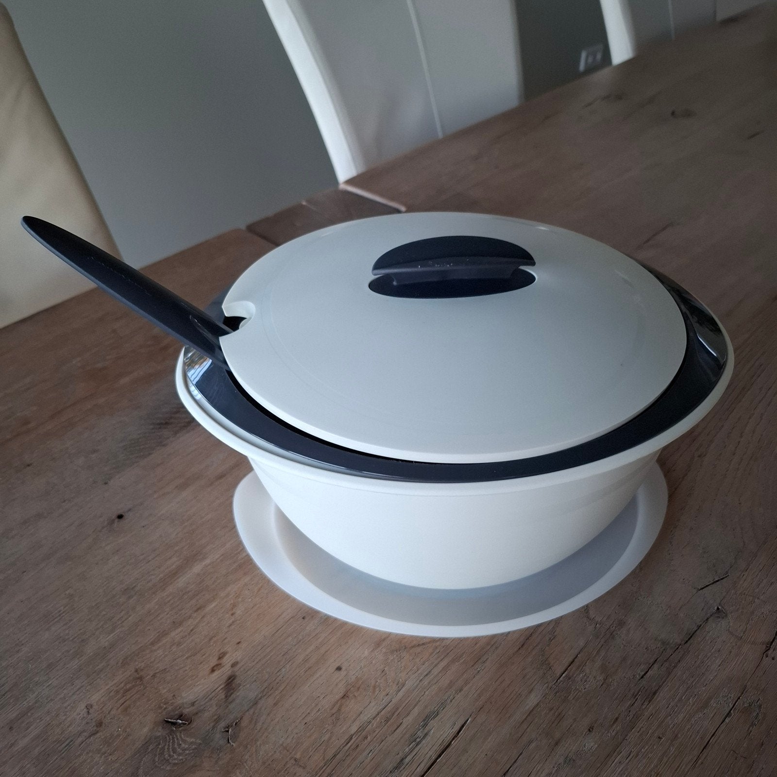 tupperware thermo duo 4.3 liter, Huis en Inrichting, Vaatwasserbestendig, Schaal, Ophalen of Verzenden, Zo goed als nieuw