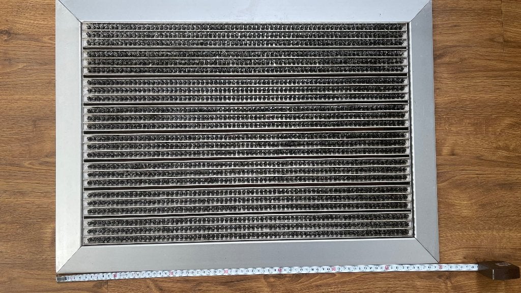 Aluminium deurmat, Tuin en Terras, Overige materialen, Gebruikt, Schoonloopmat, Ophalen of Verzenden