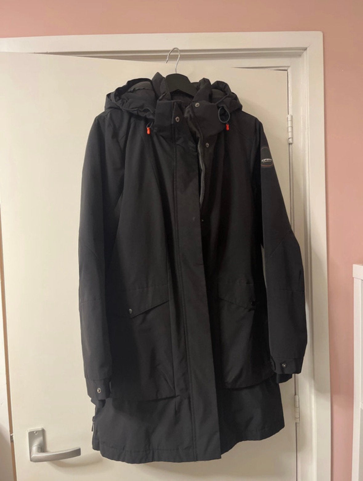 Icepeak Warme Winterjas - Maat M (38), Verzenden, Zo goed als nieuw, Maat 38/40 (M), Zwart