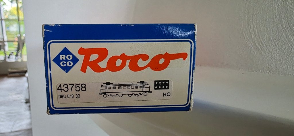 Roco 43758 H0 Elektrische locomotief E18 39 van de DR, Ophalen of Verzenden, Zo goed als nieuw, Roco, Analoog