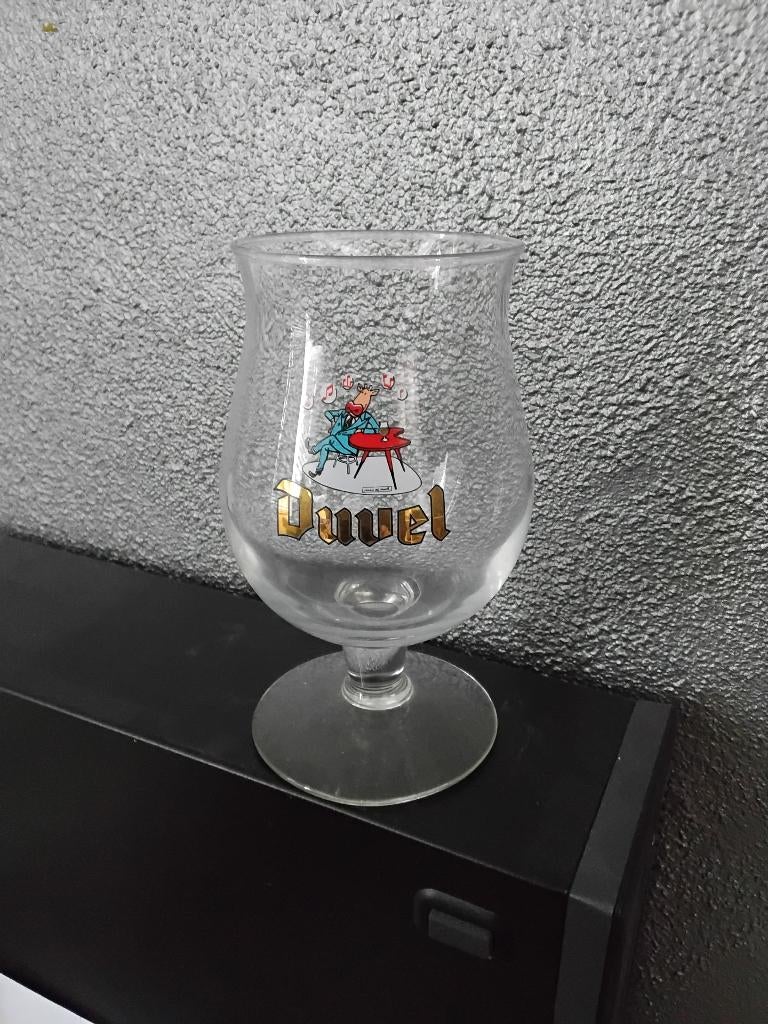 Duvel bier glas de koe uit 2003, Ophalen of Verzenden, Zo goed als nieuw, Glas of Glazen, Duvel