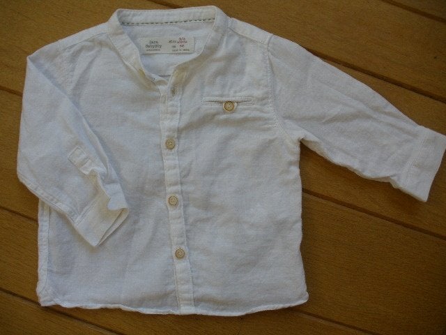 ZARA BabyBoy bloes ecru maat 68, Kinderen en Baby's, Babykleding | Maat 68, Ophalen of Verzenden, Zo goed als nieuw, Meisje, Broekje
