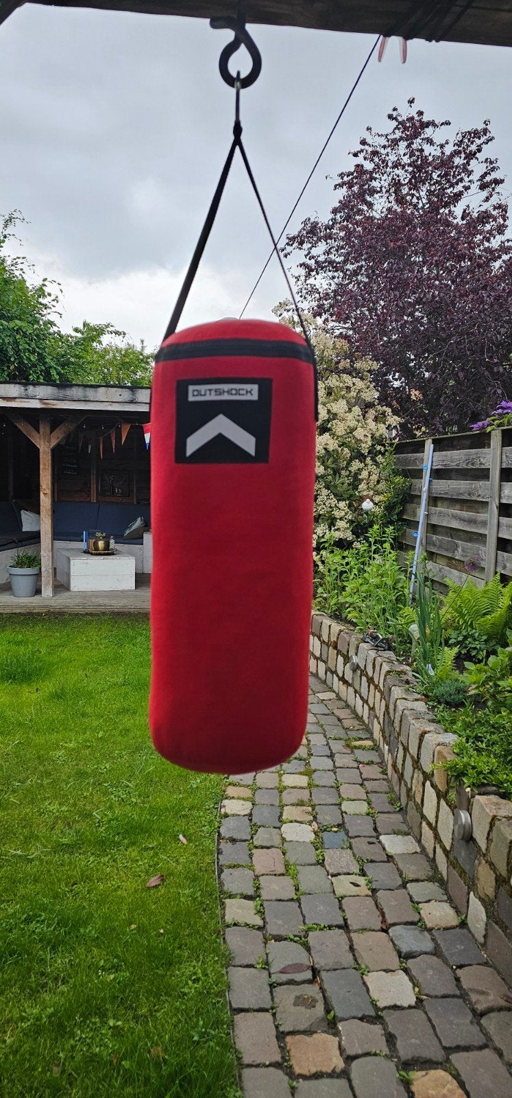 Bokszak met bokshandschoenen, Ophalen of Verzenden, Zo goed als nieuw, Bokszak