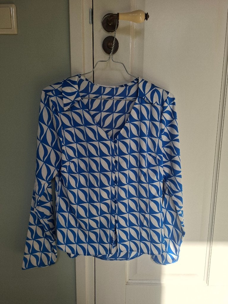Dames blouse blauw wit maat s, Ophalen, Zo goed als nieuw, Maat 36 (S), Primark