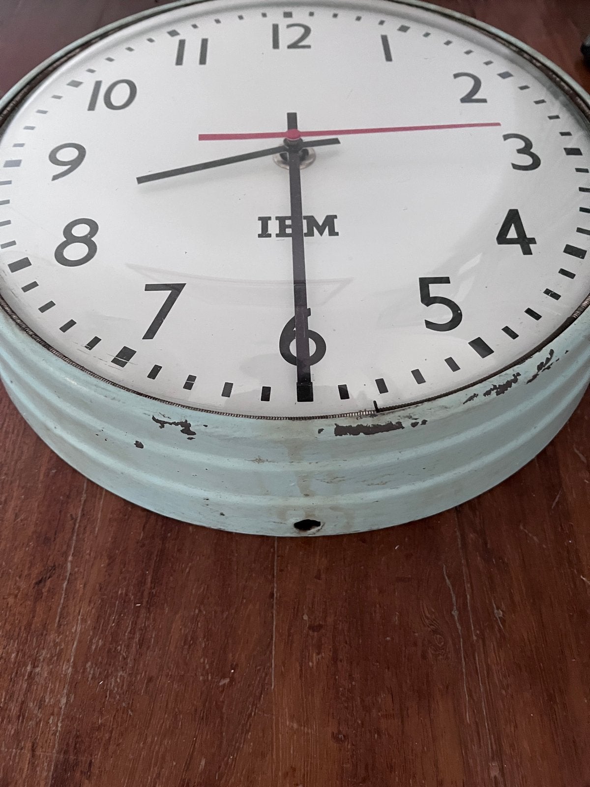 Vintage IBM Klok - Industriële Wandklok, Ophalen