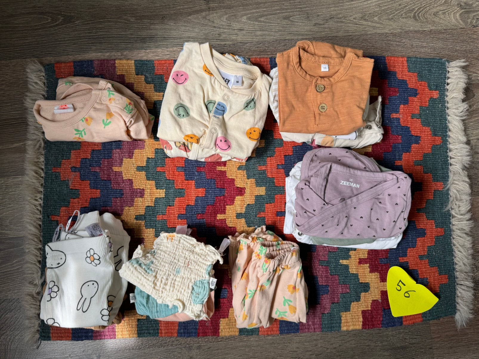 Babykleertjes pakket maat 56, Ophalen, Gebruikt, Maat 56