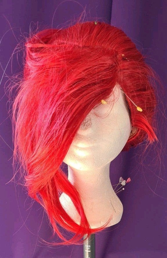 Arda Jeannie Large Pruik Apple Red - Queen Ariel Cosplay, Ophalen of Verzenden, Zo goed als nieuw, Accessoires