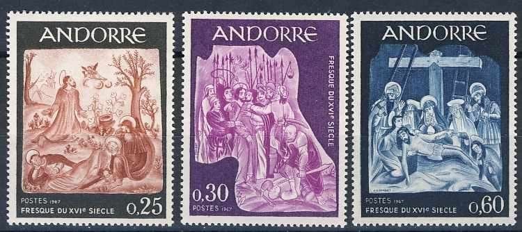 Andorra Frans 204/06 1967 postfris, Ophalen of Verzenden, Overige landen, Postfris