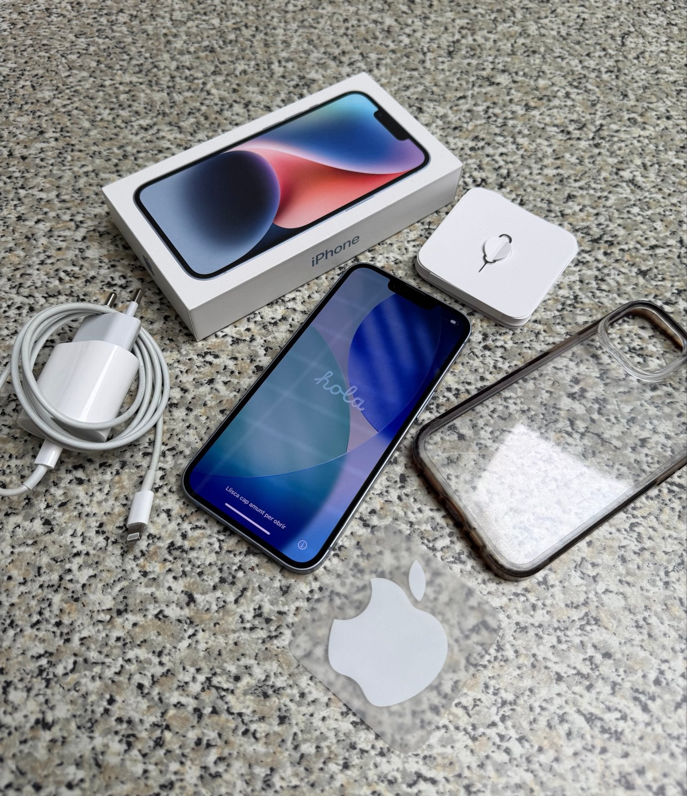Iphone 14 blauw 128 GB opslag en accessoires, 128 GB, Blauw, Ophalen of Verzenden, Zo goed als nieuw