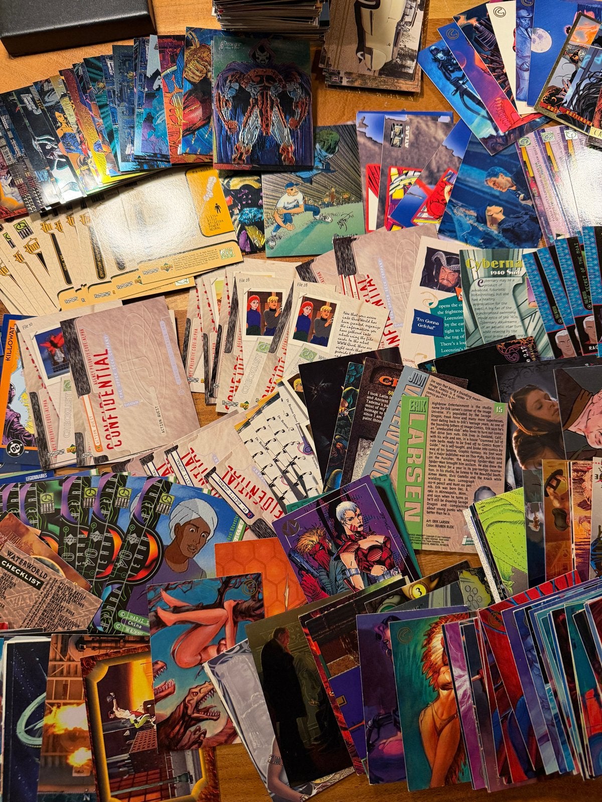 550 X Collector Trading Cards Kaarten SkyBox ComicImages etc, Ophalen of Verzenden, Gebruikt, Meerdere kaarten, Foil