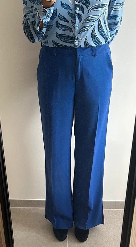 Koningsblauwe broek Freebird NIEUW, Maat 38/40 (M), Blauw, Nieuw, Ophalen of Verzenden