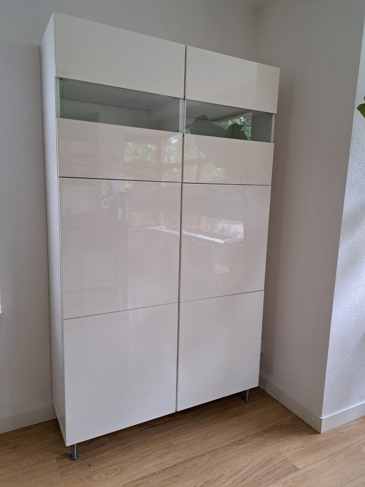Ikea Besta Kast - Hoogglans Wit, Ophalen, Gebruikt