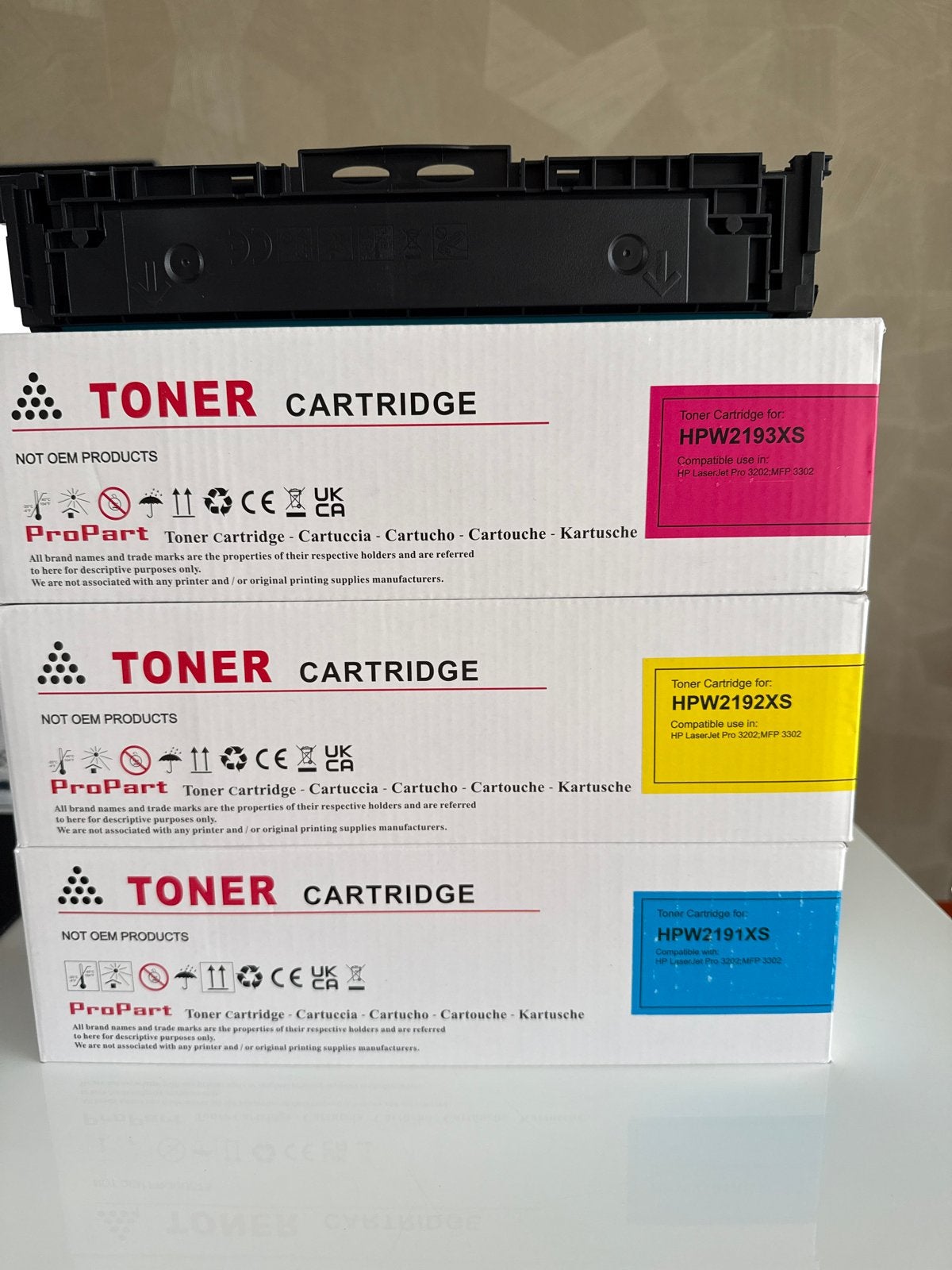 ProPart Toner Cartridge Set voor HP LaserJet Pro 3202 MFP 33, Ophalen, All-in-one, Laserprinter, Nieuw