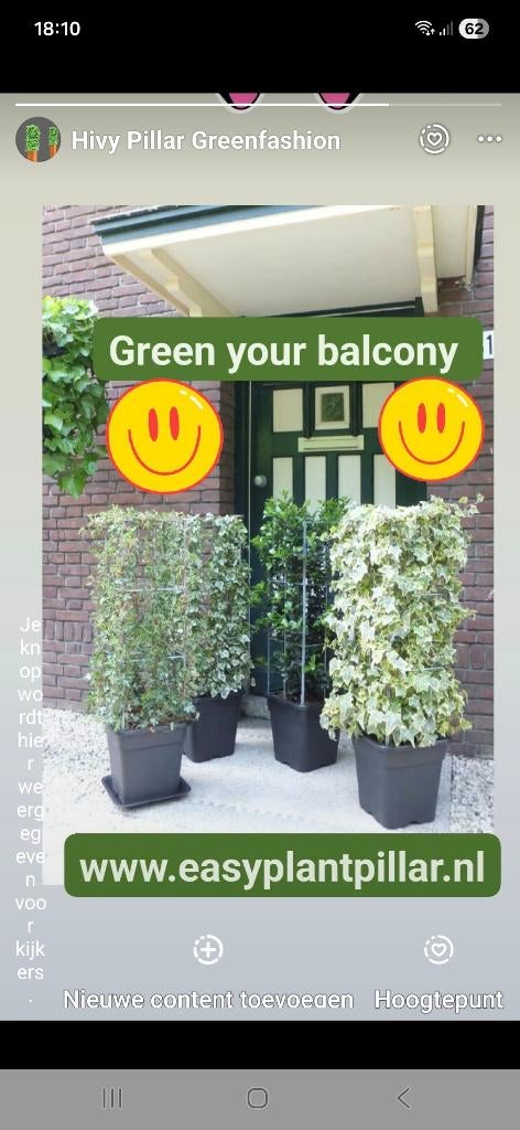 Klimplantrekken van Easy Plant Pillar., Overige soorten, Vaste plant, Ophalen of Verzenden, Halfschaduw