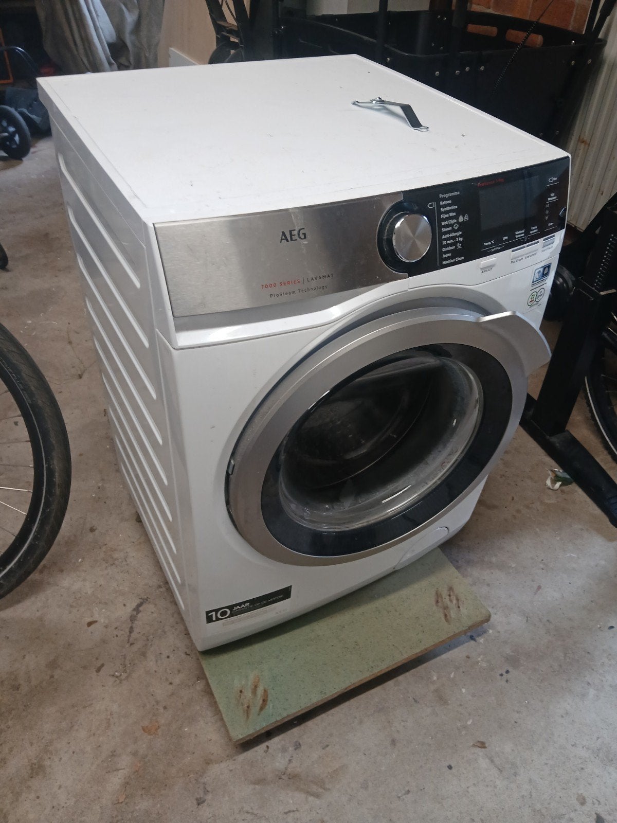 Te koop AEG wasmachine, Ophalen, 1200 tot 1600 toeren, Gebruikt, 8 tot 10 kg