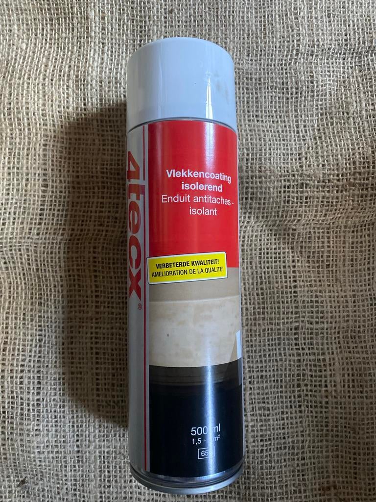 5x Nieuwe Atecx Vlekkencoating Isolerend Spuitbus 500ml, Ophalen of Verzenden, Onbekend, Onbekend, Onbekend