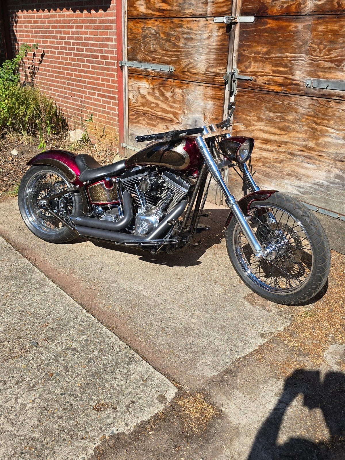 harley davidson. softail  custom motor, 2 cilinders, Chopper, Gebruikt, Particulier