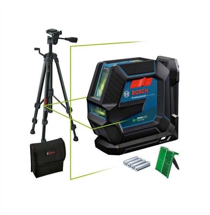 Bosch GLL 2-15 G Lijnlaser met statief, Doe-het-zelf en Verbouw, Meetapparatuur, Ophalen, Nieuw, Overige meters