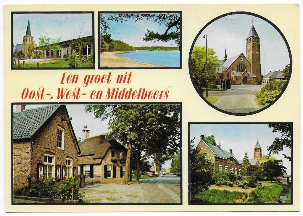 Oost - West en Middelbeers Gelopen Ansichtkaart ( B6110 ), Ophalen of Verzenden, 1980 tot heden, Gelopen, Zeeland