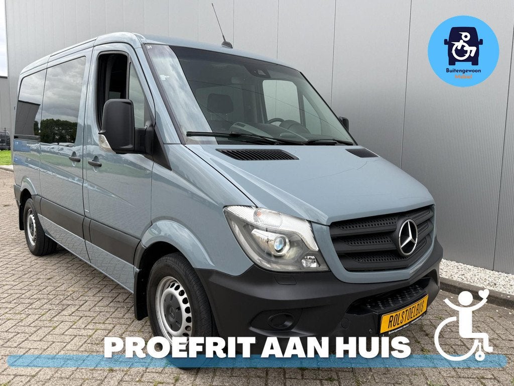 Mercedes-Benz Sprinter Rolstoelbus Meerijder/Zelfrijder Airc, Auto's, Bestelauto's, Bedrijf, Te koop, Aangepast voor mindervaliden