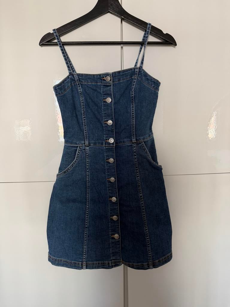 H&M Spijkerjurk Maat 36, Blauw, Ophalen of Verzenden, Maat 36 (S), Gedragen