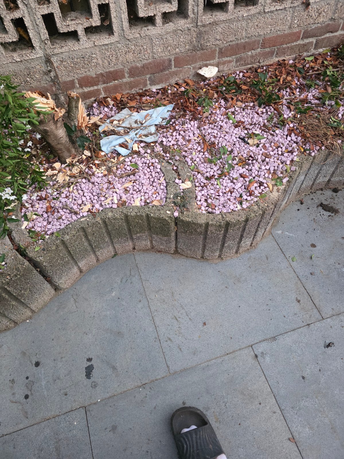 8 stuks betonnen bloembakken/tuinranden, Ophalen of Verzenden