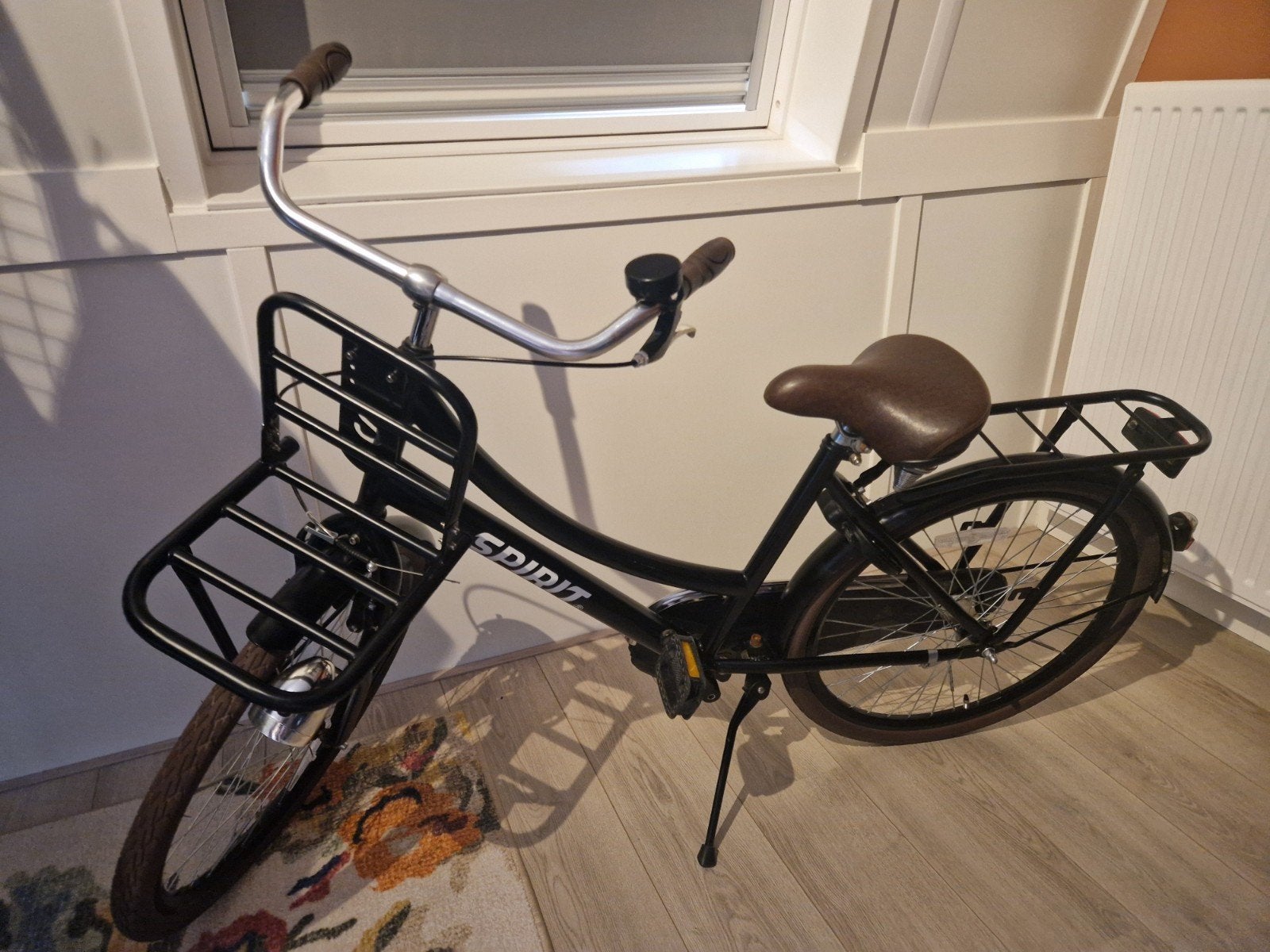 Spirit kinderfiets met drager (24 inch), Fietsen en Brommers, Fietsen | Meisjes, Ophalen, Terugtraprem, 24 inch, Spirit Cargo