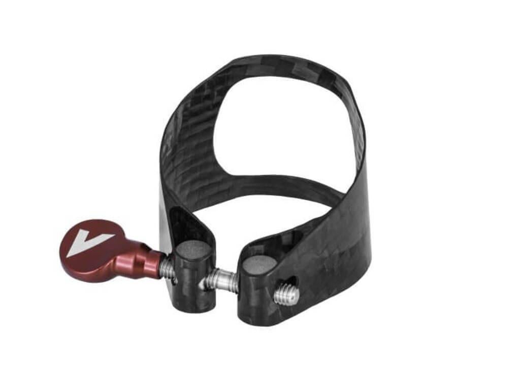 Ligature Alt Saxofoon Vandoren LC87REP, carbon, rode schroef, -, Saxofoon, Nieuw, Ophalen of Verzenden