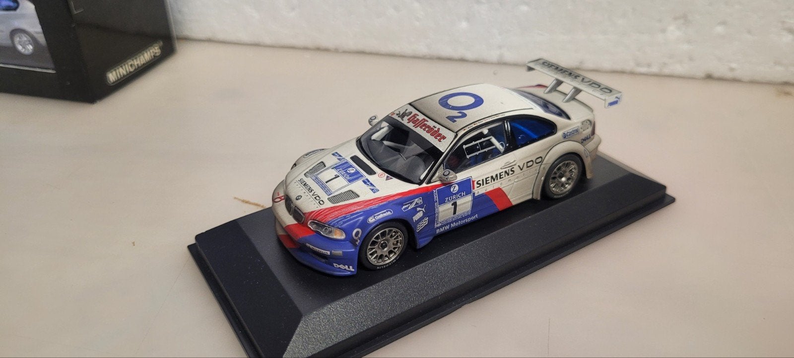 Minichamps 2005 BMW M3 E46 GTR Dirty Version Sample model, Ophalen of Verzenden, Zo goed als nieuw, Auto, MiniChamps