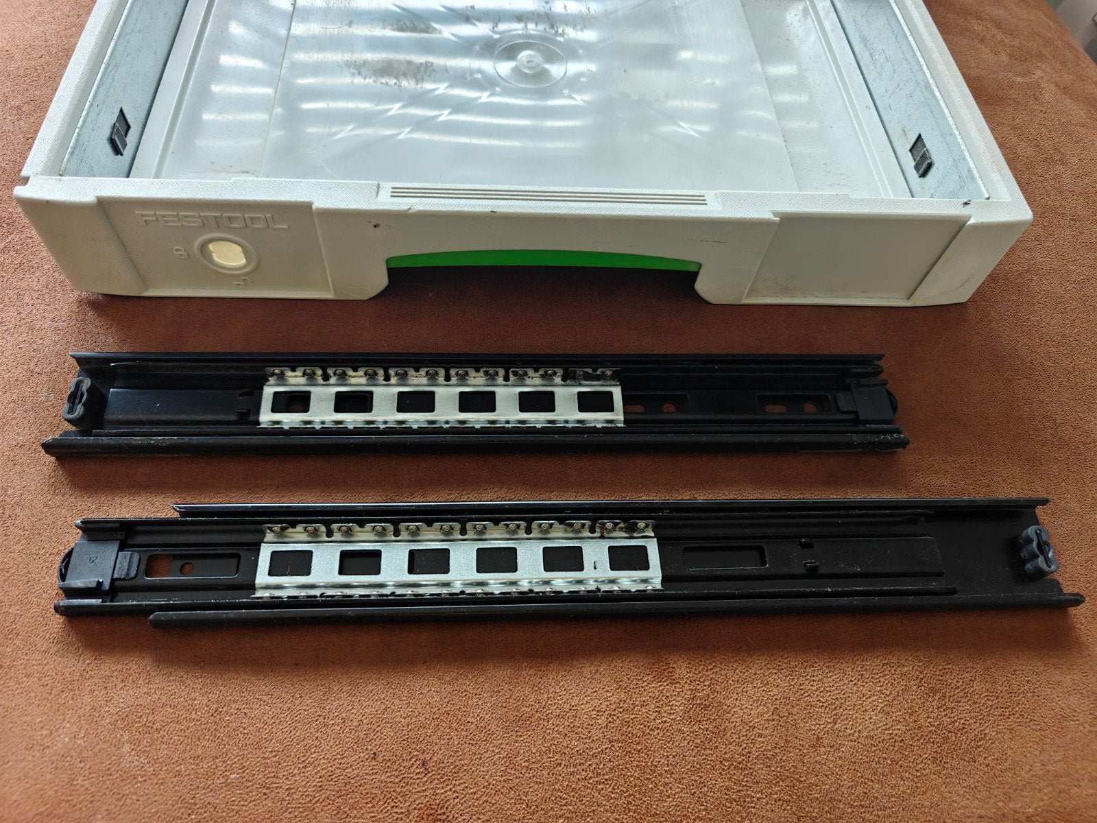 Festool Systainer lade met geleiders, Ophalen, Gebruikt