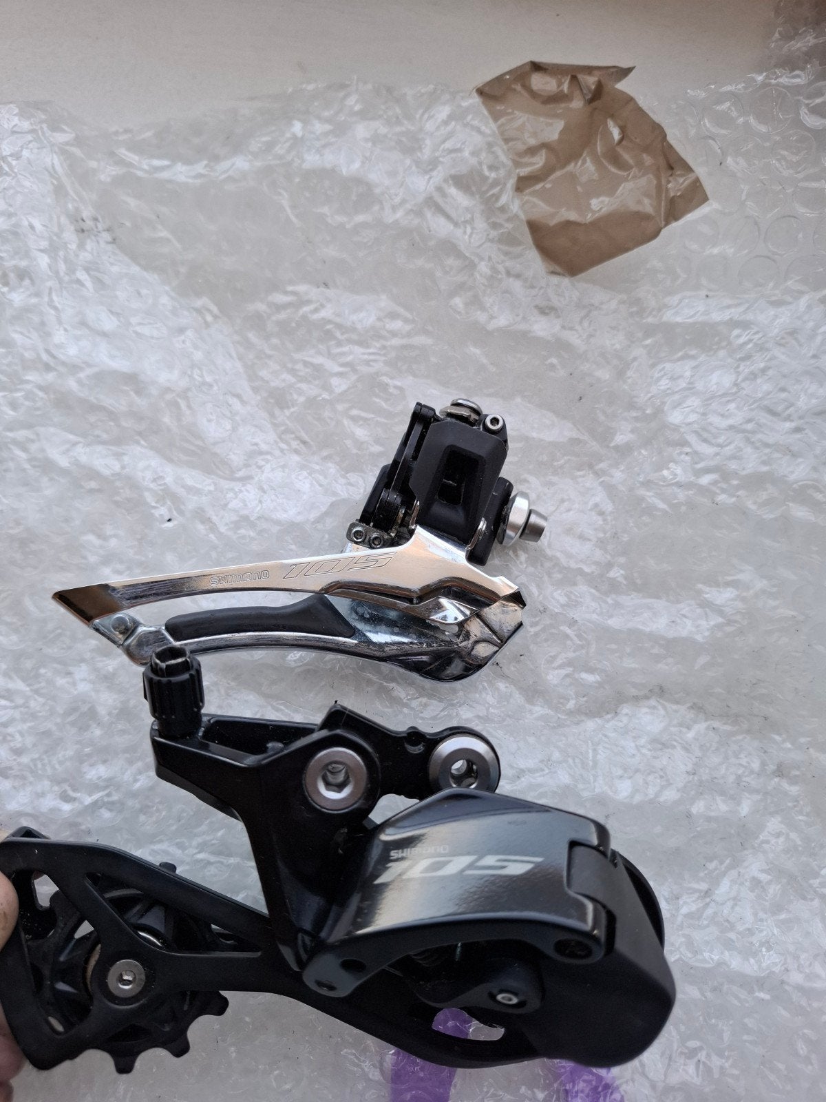 Shimano 105 Front and Rear Derailleur 12 speed mechanical, Fietsen en Brommers, Fietsonderdelen, Ophalen of Verzenden, Zo goed als nieuw