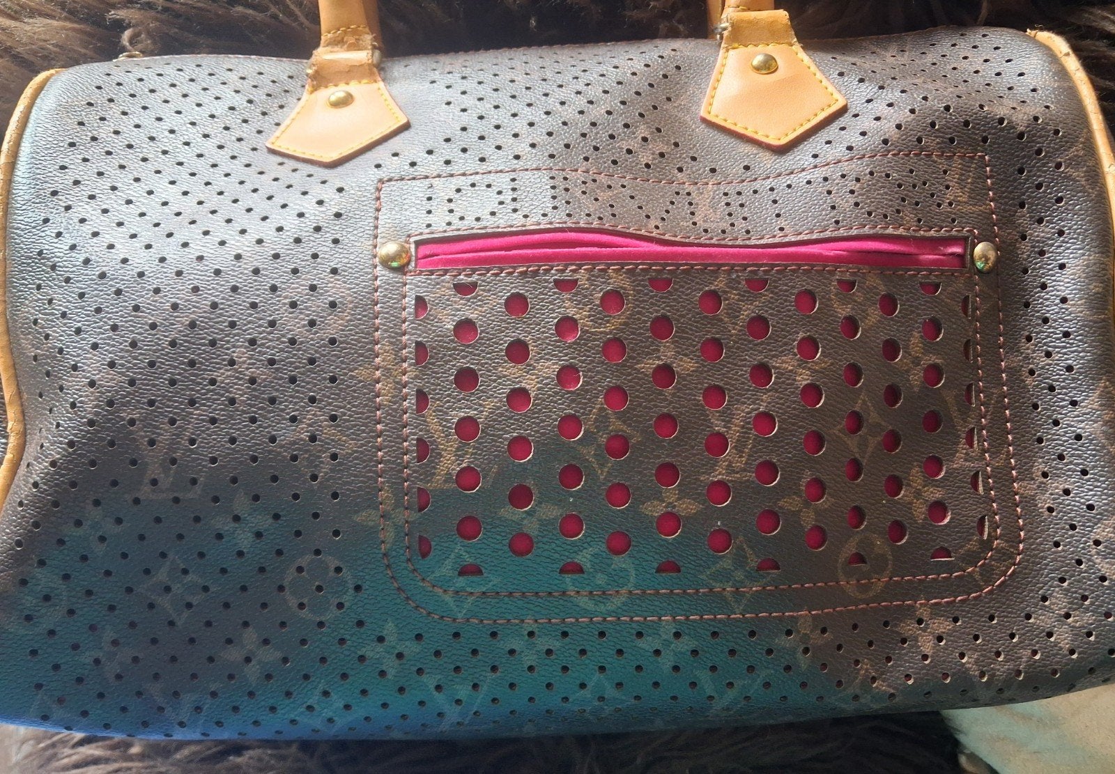 Louis vuitton speedy perforated sale 25 euro, Ophalen of Verzenden, Bruin, Handtas