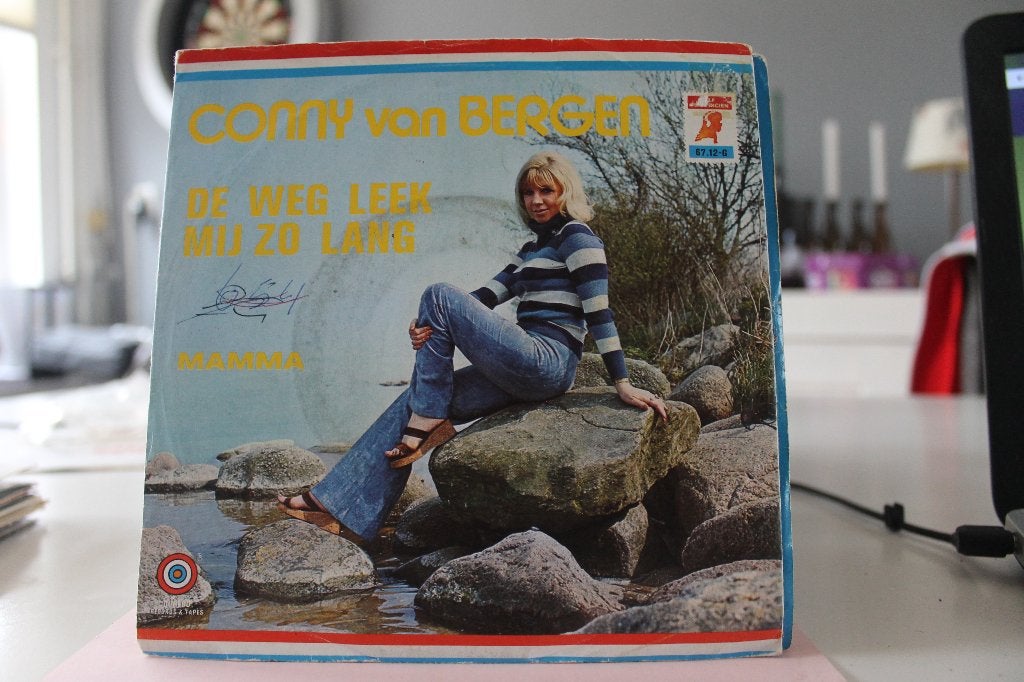 7" Single Conny Van Bergen - De Weg Leek Mij Zo Lang / Mamma, Gebruikt, Verzenden, 7 inch, Overige typen