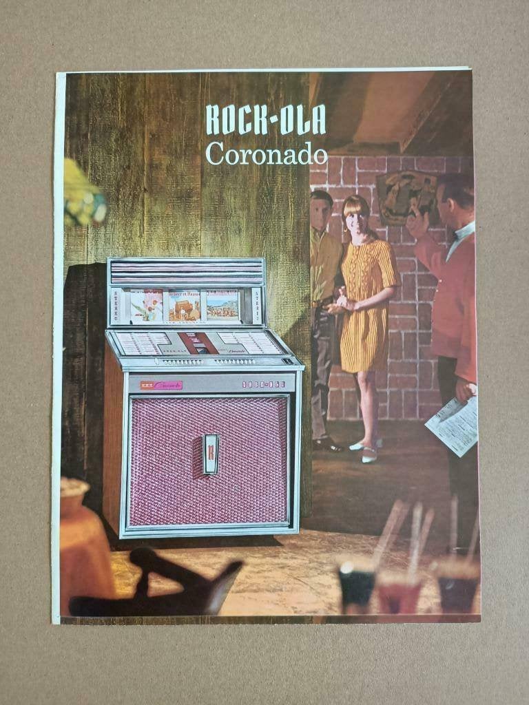 Folder: Rock-Ola 431 Coronado (1966) jukebox, Ophalen of Verzenden, Gebruikt, 1950 tot 1960, Seeburg