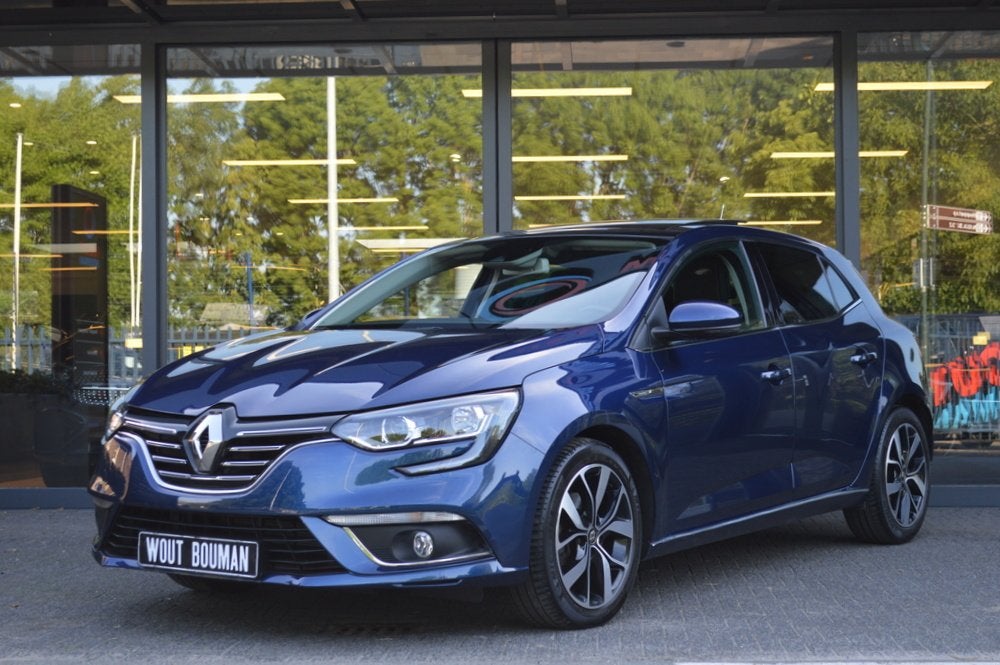 Renault Mégane 1.3 TCe Bose Panorama Navi Clima Cruise CarP, Voorwielaandrijving, Euro 6, 4 cilinders, Blauw