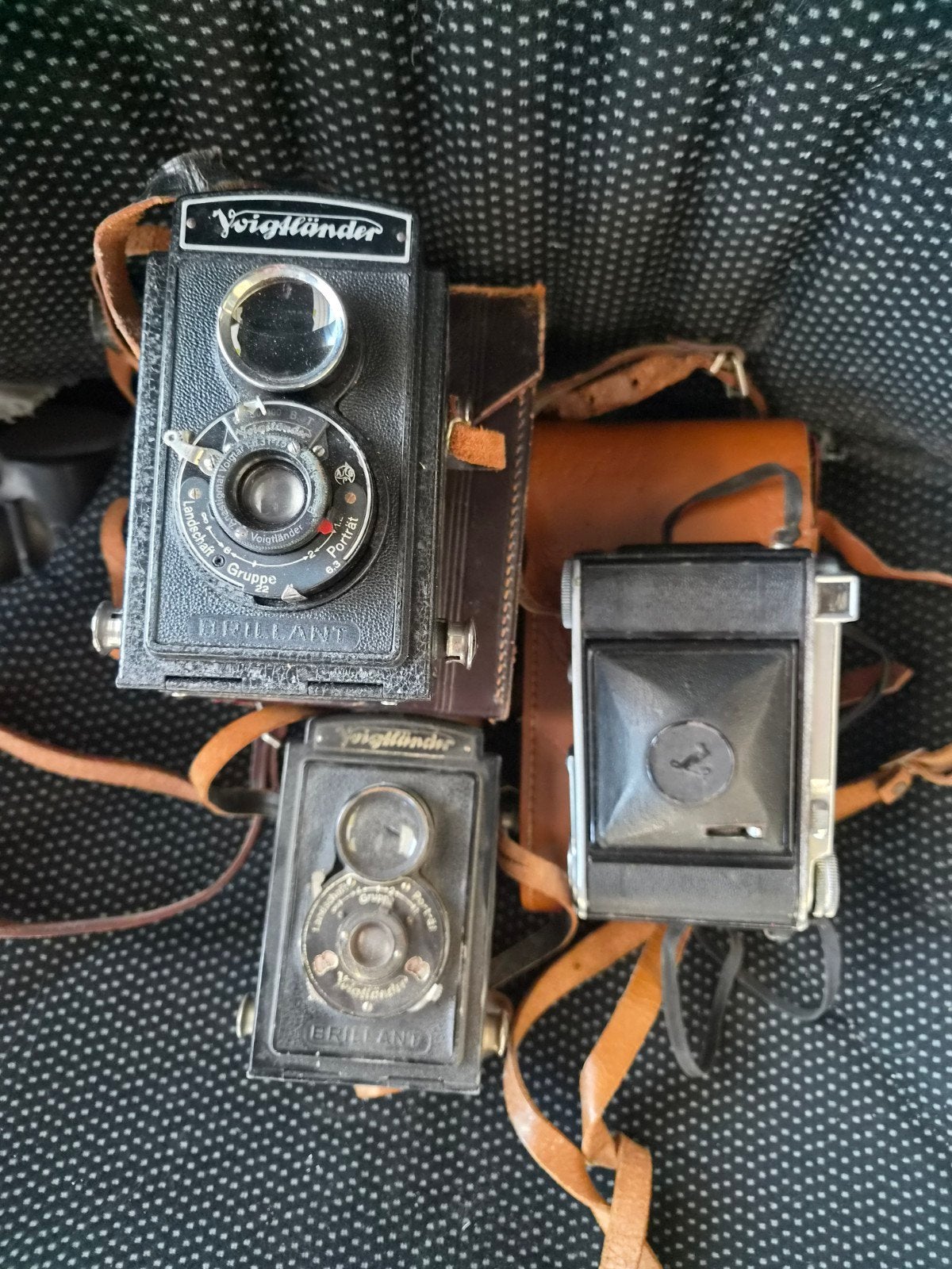 Set van 3 antieke Voigtländer fotocamera's, Ophalen, Voor 1940, Fototoestel