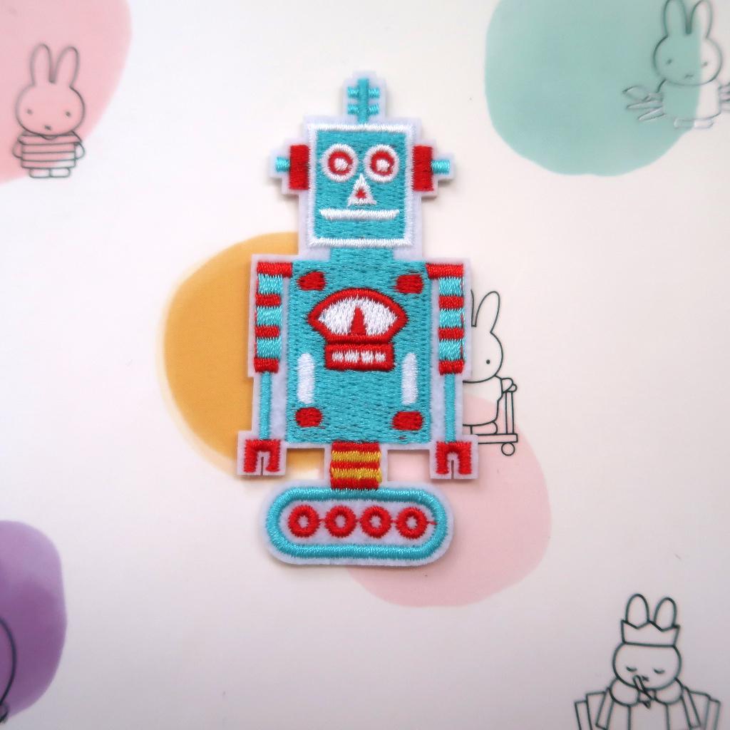 Geborduurde Robot Opstrijk Patch Badge Applique, Verzenden, Nieuw, Overige applicaties